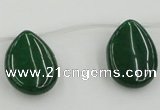 CCN2709 Top-drilled 18*25mm flat teardrop candy jade beads