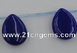 CCN2711 Top-drilled 18*25mm flat teardrop candy jade beads