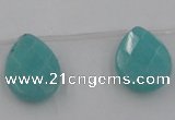 CCN2722 Top-drilled 18*25mm briolette candy jade beads wholesale