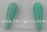 CCN2737 Top-drilled 10*30mm teardrop candy jade beads wholesale