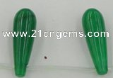 CCN2739 Top-drilled 10*30mm teardrop candy jade beads wholesale