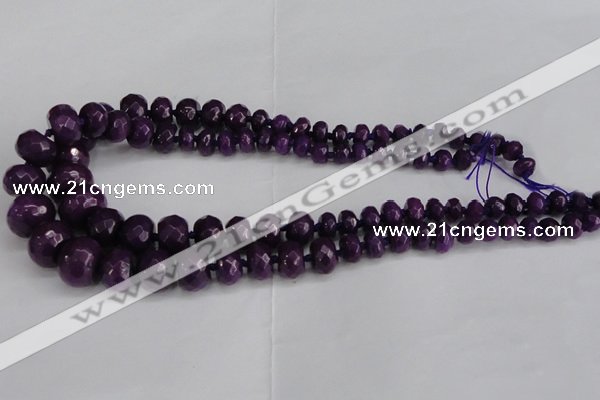 CCN2752 15.5 inches 5*8mm - 12*16mm faceted rondelle candy jade beads