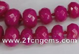 CCN2753 15.5 inches 5*8mm - 12*16mm faceted rondelle candy jade beads