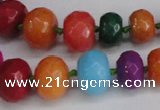 CCN2756 15.5 inches 5*8mm - 12*16mm faceted rondelle candy jade beads