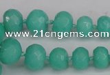 CCN2757 15.5 inches 5*8mm - 12*16mm faceted rondelle candy jade beads