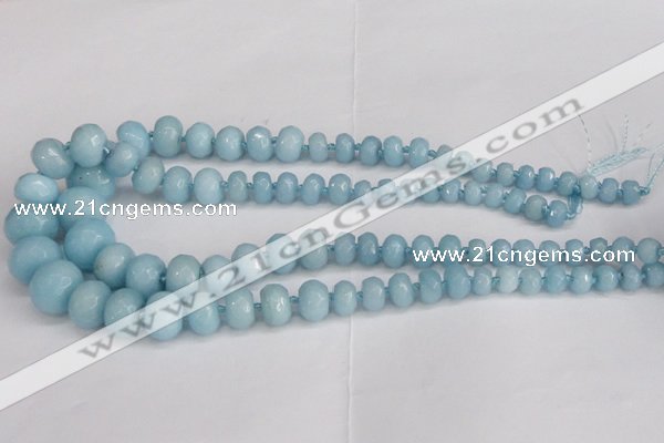 CCN2759 15.5 inches 5*8mm - 12*16mm faceted rondelle candy jade beads