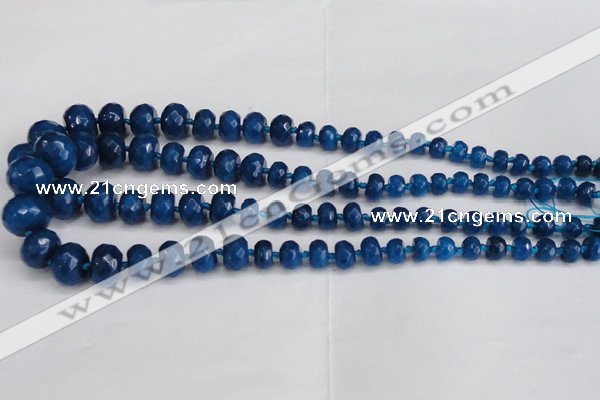 CCN2762 15.5 inches 5*8mm - 12*16mm faceted rondelle candy jade beads