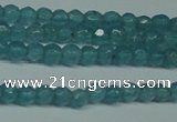 CCN2802 15.5 inches 2mm tiny faceted round candy jade beads