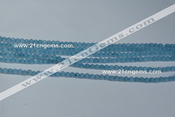 CCN2814 15.5 inches 3mm tiny faceted round candy jade beads