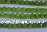 CCN2817 15.5 inches 3mm tiny faceted round candy jade beads