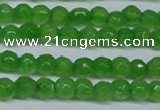 CCN2818 15.5 inches 3mm tiny faceted round candy jade beads