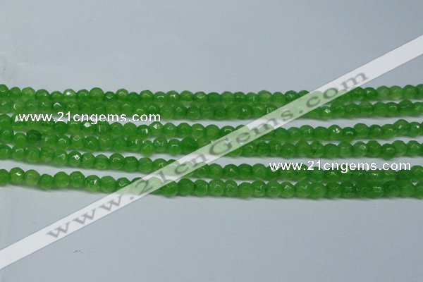 CCN2818 15.5 inches 3mm tiny faceted round candy jade beads