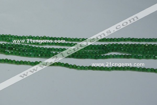 CCN2819 15.5 inches 3mm tiny faceted round candy jade beads