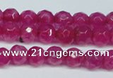 CCN2830 15.5 inches 5mm faceted round candy jade beads