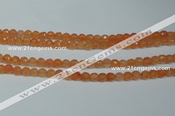 CCN2832 15.5 inches 5mm faceted round candy jade beads