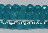 CCN2836 15.5 inches 5mm faceted round candy jade beads