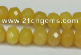 CCN2861 15.5 inches 4*6mm faceted rondelle candy jade beads