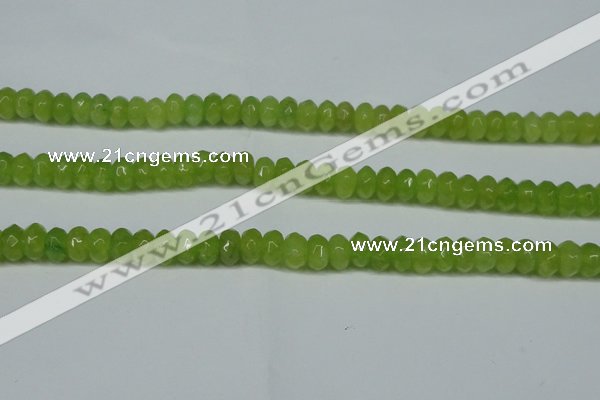 CCN2862 15.5 inches 4*6mm faceted rondelle candy jade beads