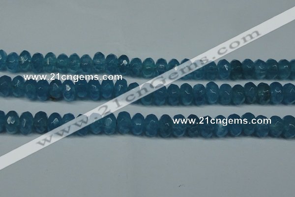 CCN2863 15.5 inches 4*6mm faceted rondelle candy jade beads