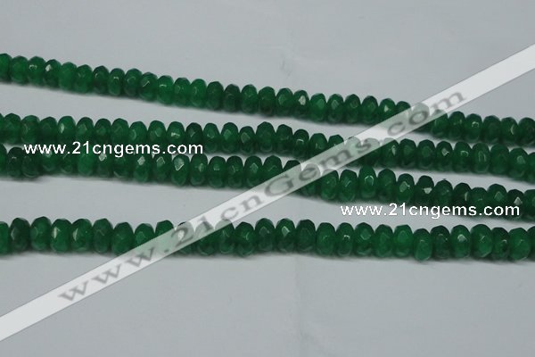 CCN2864 15.5 inches 4*6mm faceted rondelle candy jade beads