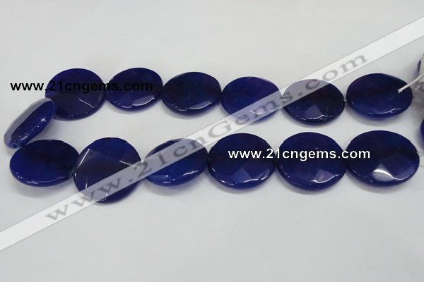 CCN287 15.5 inches 30mm faceted coin candy jade beads wholesale