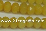 CCN2873 15.5 inches 5*8mm faceted rondelle candy jade beads