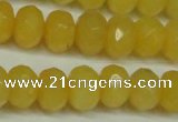 CCN2873 15.5 inches 5*8mm faceted rondelle candy jade beads