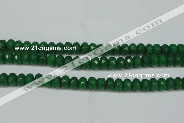 CCN2875 15.5 inches 5*8mm faceted rondelle candy jade beads