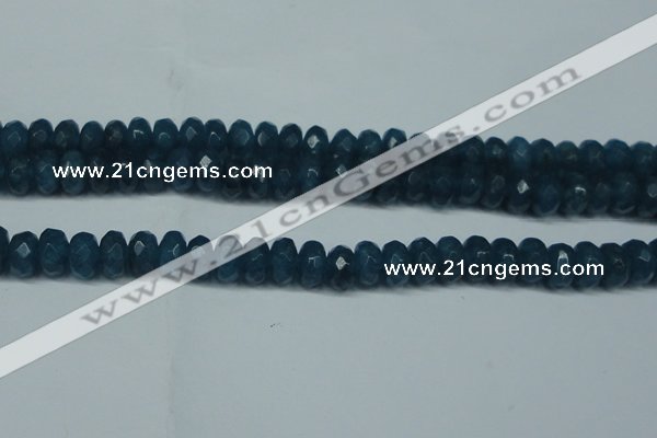 CCN2876 15.5 inches 5*8mm faceted rondelle candy jade beads