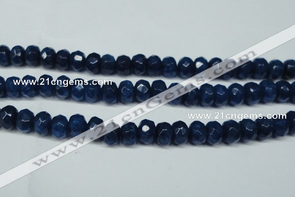 CCN2877 15.5 inches 5*8mm faceted rondelle candy jade beads