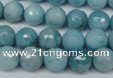 CCN2933 15.5 inches 10mm faceted round candy jade beads