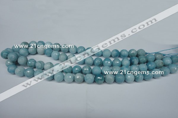 CCN2933 15.5 inches 10mm faceted round candy jade beads