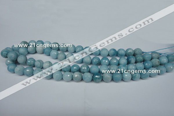 CCN2933 15.5 inches 10mm faceted round candy jade beads