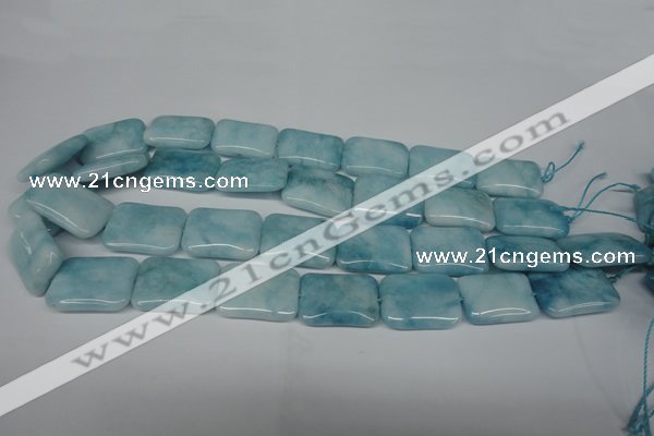 CCN2942 15.5 inches 18*25mm rectangle candy jade beads wholesale