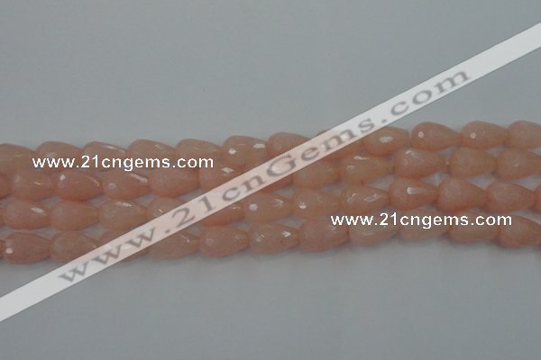 CCN3004 15.5 inches 10*15mm faceted teardrop candy jade beads