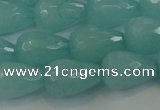 CCN3008 15.5 inches 10*15mm faceted teardrop candy jade beads