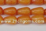 CCN3750 15.5 inches 8*12mm teardrop candy jade beads wholesale