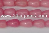 CCN3751 15.5 inches 8*12mm teardrop candy jade beads wholesale