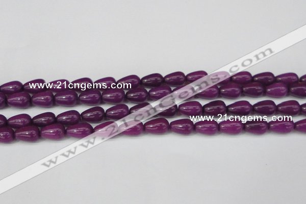 CCN3755 15.5 inches 8*12mm teardrop candy jade beads wholesale