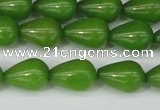CCN3769 15.5 inches 10*14mm teardrop candy jade beads wholesale