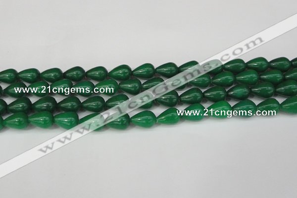 CCN3770 15.5 inches 10*14mm teardrop candy jade beads wholesale