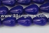 CCN3772 15.5 inches 10*14mm teardrop candy jade beads wholesale