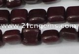 CCN3791 15.5 inches 8*8mm square candy jade beads wholesale