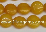 CCN3815 15.5 inches 14mm flat round candy jade beads wholesale