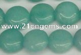 CCN3822 15.5 inches 14mm flat round candy jade beads wholesale