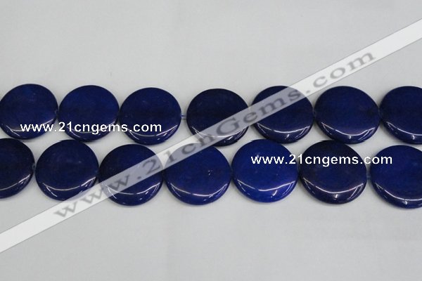 CCN3859 15.5 inches 35mm flat round candy jade beads wholesale