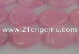 CCN3860 15.5 inches 13*18mm flat teardrop candy jade beads