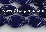 CCN3873 15.5 inches 13*18mm flat teardrop candy jade beads