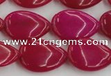 CCN3877 15.5 inches 15*20mm flat teardrop candy jade beads