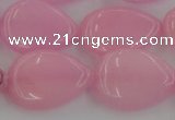 CCN3890 15.5 inches 18*25mm flat teardrop candy jade beads